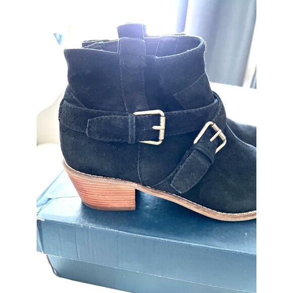 cole haan jensynn suede black bootie size 7.5B - Picture 4 of 9